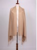 Solid Color Shawl Scarf W/ Tassels